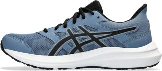 Men's blue running trainer with black accents and a white sole, featuring breathable mesh and a stylish design